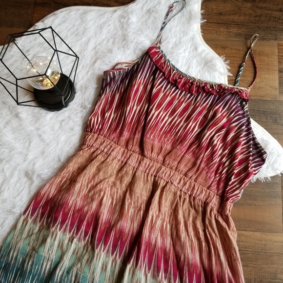 a.n.a Dresses & Skirts - a.n.a High Low Dress XL Multi Colored Ruffle